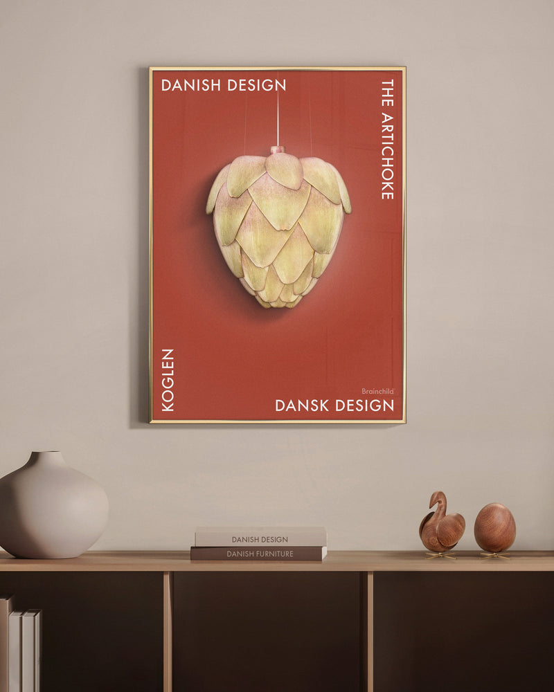 Brainchild – Plakat – Danish Design – Rød – Artiskok