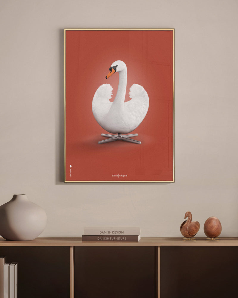 Brainchild – Plakat – Danish Design – Rød – Svane