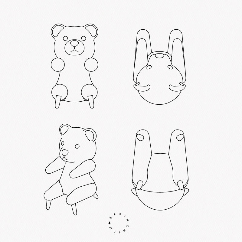 Brainchild – Træfigur – Bamse Figuren – Mahogni