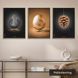 Brainchild – 3 valgfri lærredsprint – Klassisk – 50x70 cm