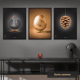 Brainchild – 3 valgfri lærredsprint – Klassisk – 70x100 cm
