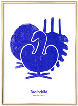 Brainchild – Plakat – Linoleumstryk – Designikoner – Blå – Symfoni