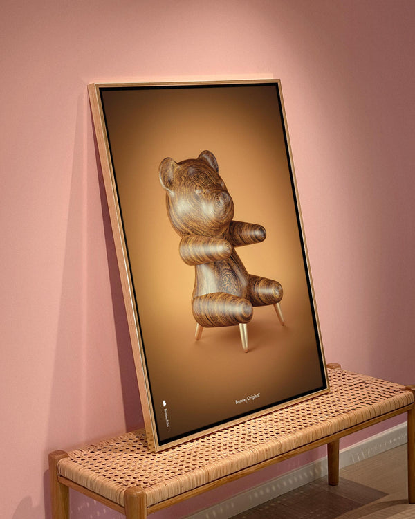 Brainchild – Lærredsprint – Klassisk – Brun – Bamse Figuren