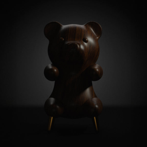 Brainchild – Træfigur – Bamse Figuren – Mahogni