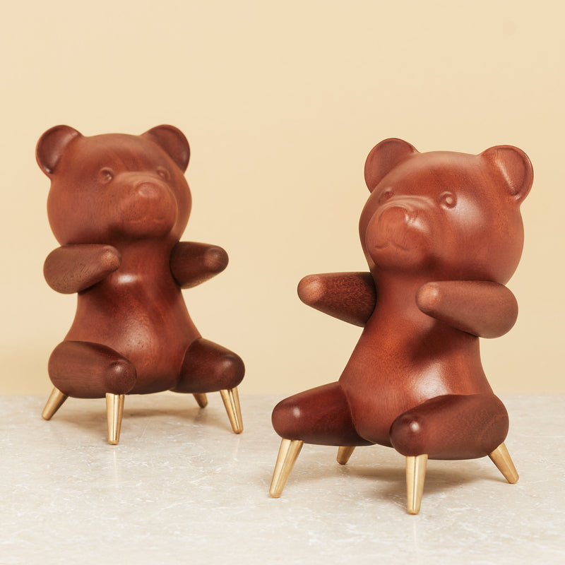 Brainchild – Træfigur – Bamse Figuren – Mahogni