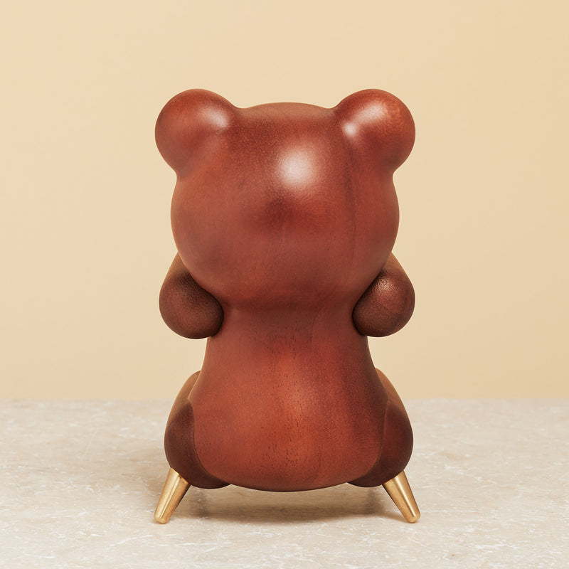 Brainchild – Træfigur – Bamse Figuren – Mahogni