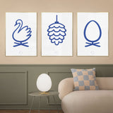 Brainchild – 3 valgfri plakater – Akvarel – 50x70 cm