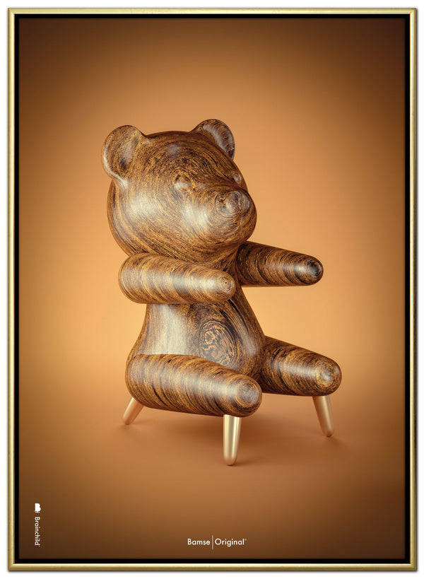 Brainchild – Lærredsprint – Klassisk – Brun – Bamse Figuren