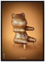 Brainchild – Lærredsprint – Klassisk – Brun – Bamse Figuren