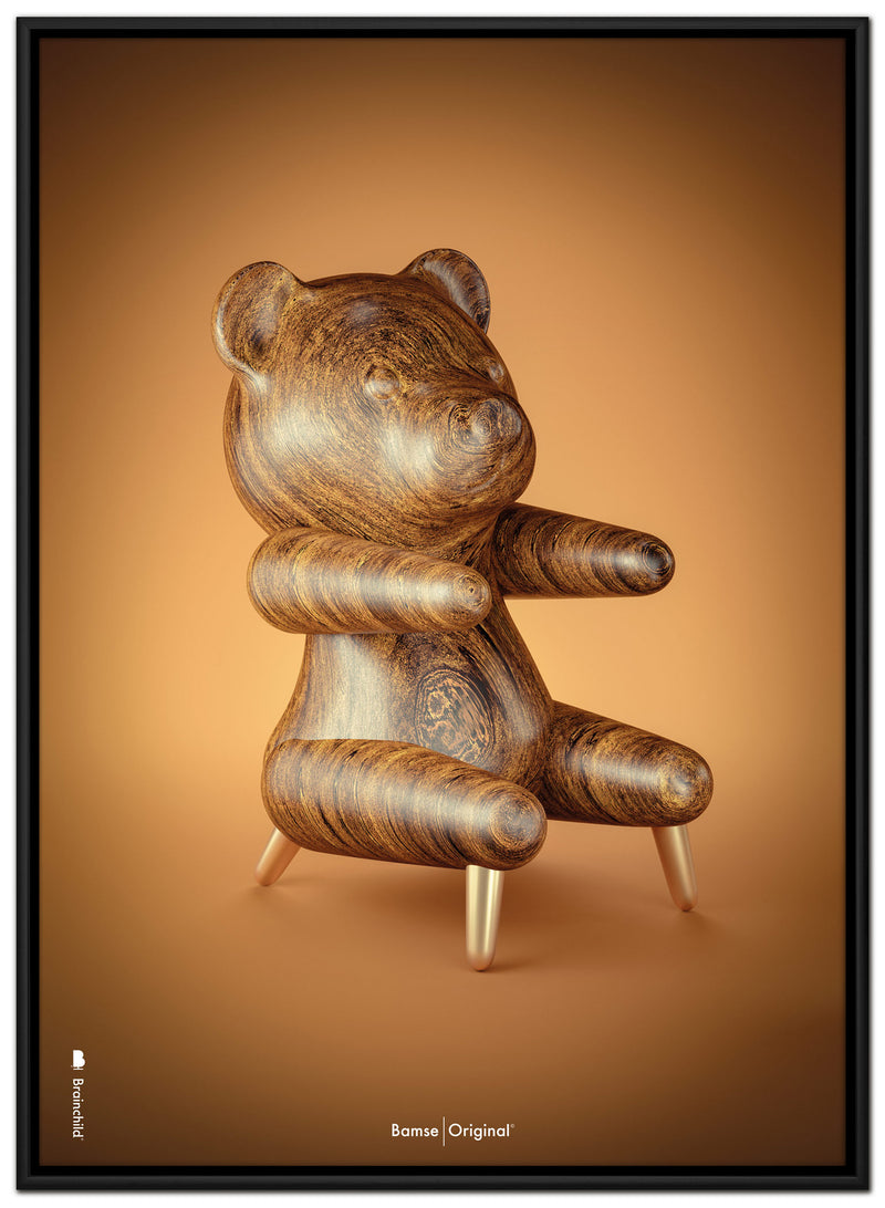 Brainchild – Lærredsprint – Klassisk – Brun – Bamse Figuren