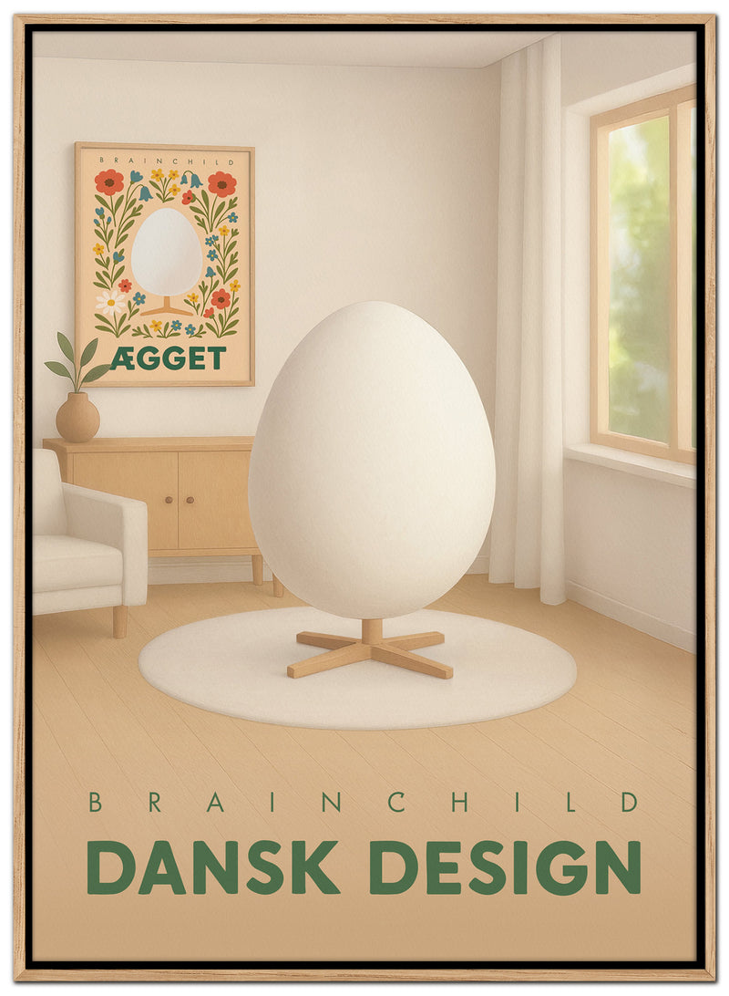 Brainchild – Lærredsprint – Danish Design – Rum – Æg