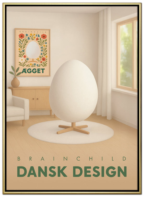 Brainchild – Lærredsprint – Danish Design – Rum – Æg