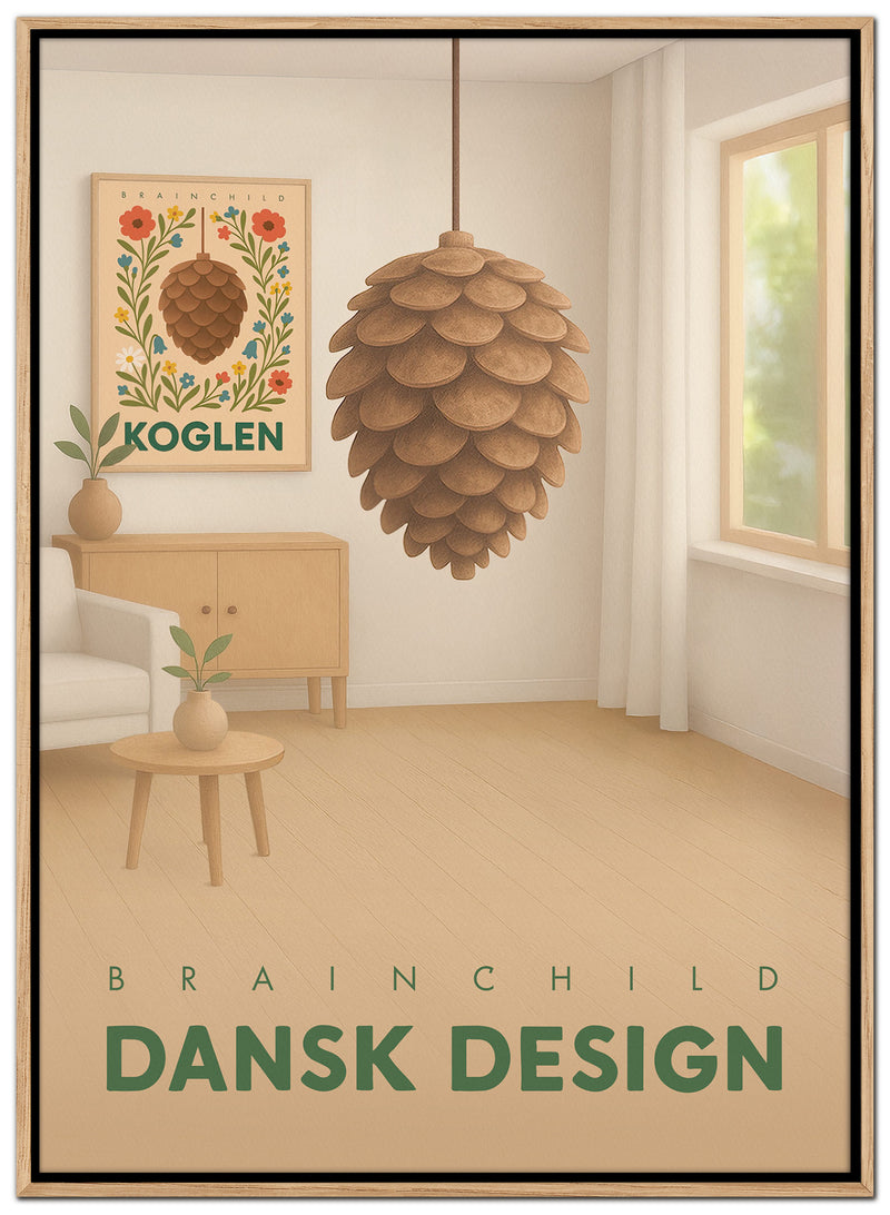Brainchild – Lærredsprint – Danish Design – Rum – Kogle
