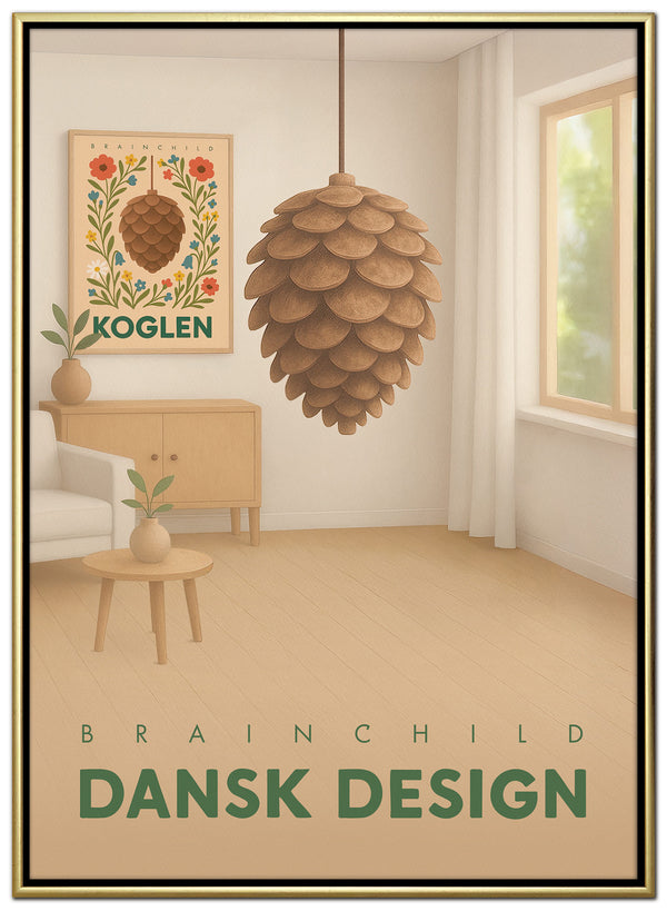 Brainchild – Lærredsprint – Danish Design – Rum – Kogle