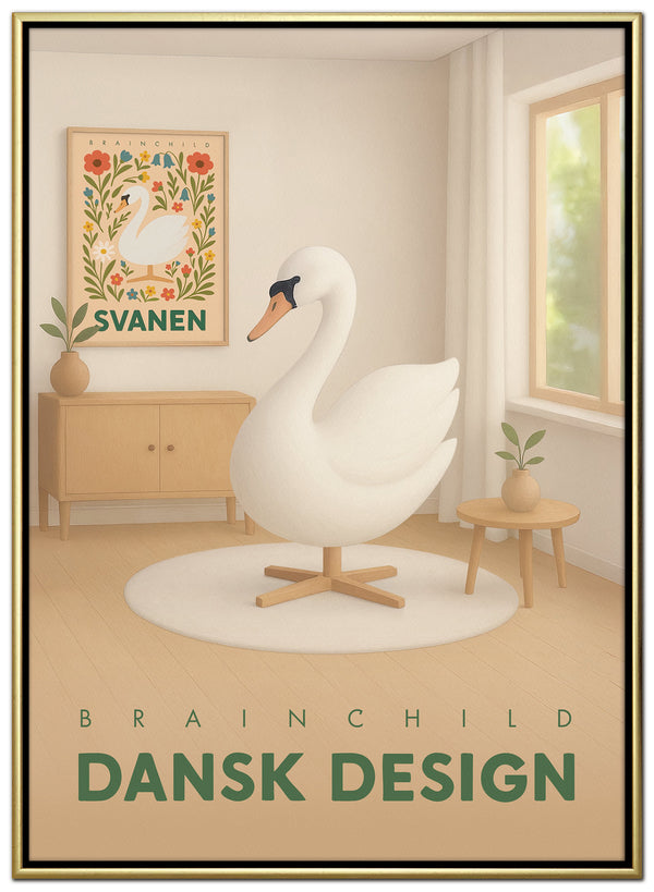 Brainchild – Lærredsprint – Danish Design – Rum – Svane