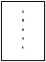 Brainchild – Lærredsprint – Designikoner – Hvid – Essens