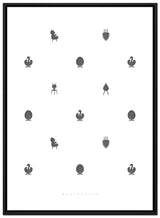 Brainchild – Lærredsprint – Designikoner – Hvid – Harmoni