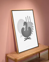 Brainchild – Lærredsprint – Designikoner – Hvid – Symfoni