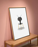 Brainchild – Lærredsprint – Klassisk – Hvid – Myre