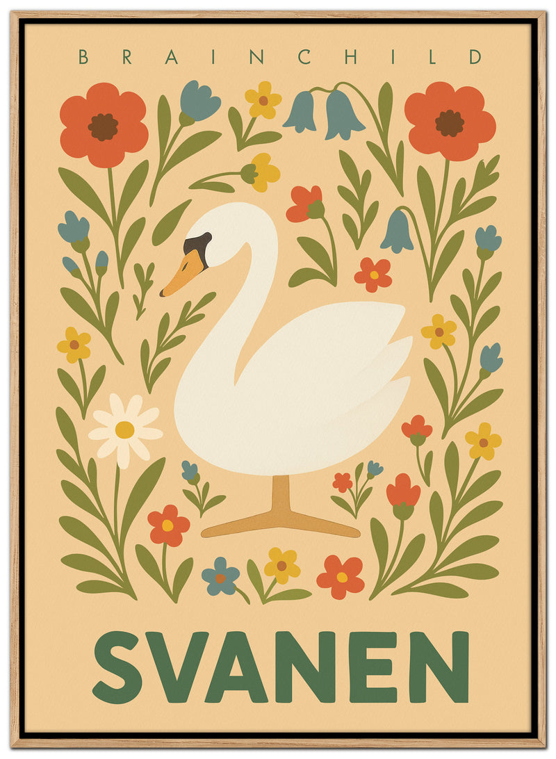 Brainchild – Lærredsprint – Flora – Varm sand – Svane