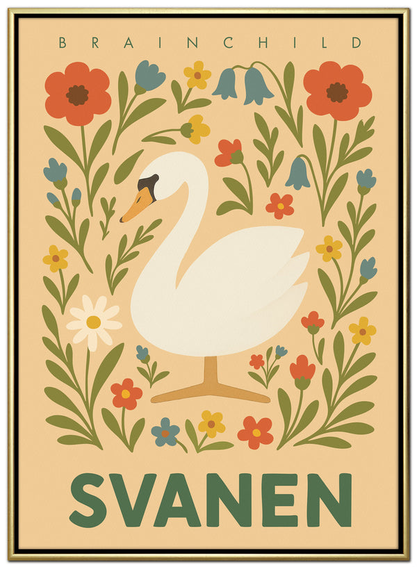 Brainchild – Lærredsprint – Flora – Varm sand – Svane