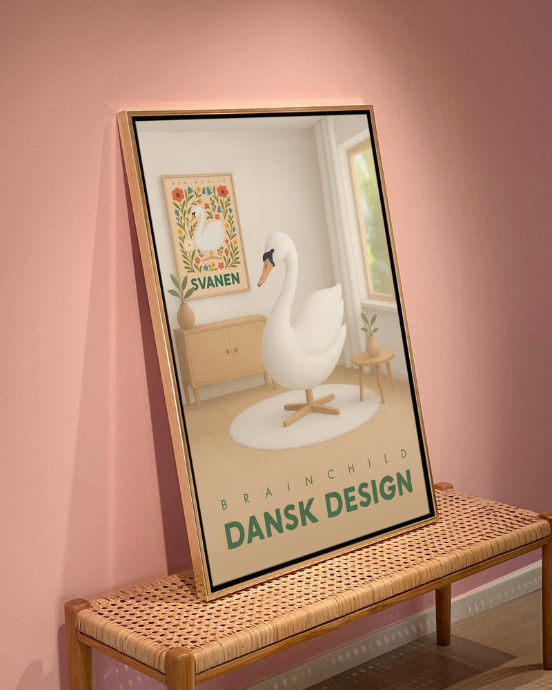 Brainchild – Lærredsprint – Danish Design – Rum – Svane