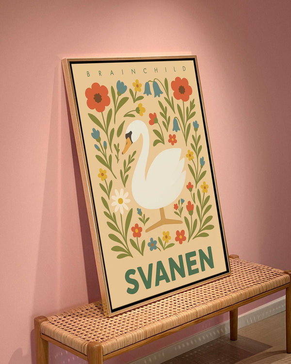 Brainchild – Lærredsprint – Flora – Varm sand – Svane