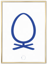 Brainchild – Plakat – Akvarel – Hvid / Blå – Ægget