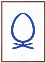 Brainchild – Plakat – Akvarel – Hvid / Blå – Ægget