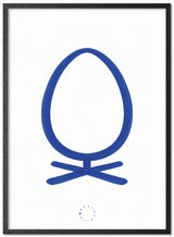 Brainchild – Plakat – Akvarel – Hvid / Blå – Ægget