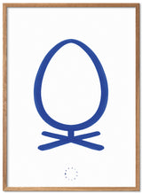 Brainchild – Plakat – Akvarel – Hvid / Blå – Ægget
