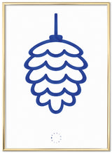 Brainchild – Plakat – Akvarel – Hvid / Blå – Kogle