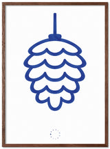 Brainchild – Plakat – Akvarel – Hvid / Blå – Kogle