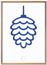 Brainchild – Plakat – Akvarel – Hvid / Blå – Kogle
