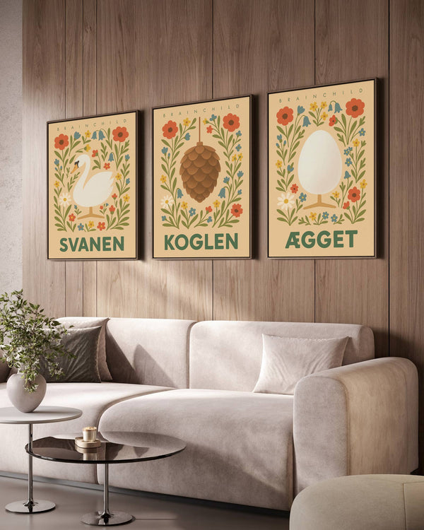 Brainchild – Pakkeløsning – Billedvæg – Flora – 3 valgfri plakater – 50x70 cm