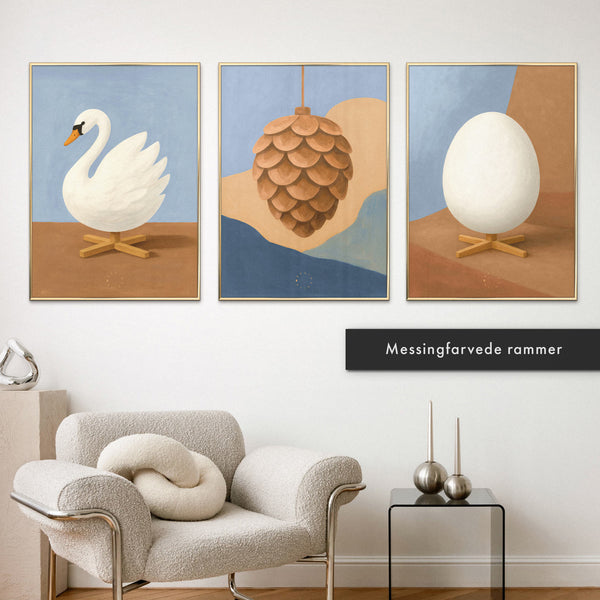 Brainchild – Pakkeløsning – Billedvæg – 3 Limited Edition plakater – 50x70 cm