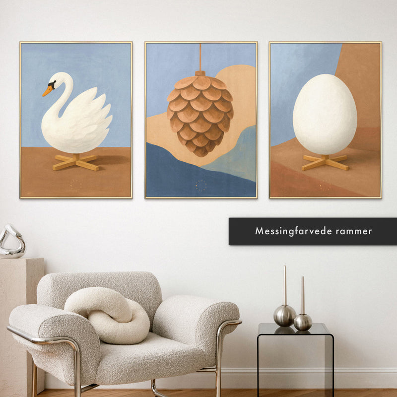 Brainchild – Pakkeløsning – Billedvæg – 3 Limited Edition plakater – 50x70 cm