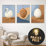 Brainchild – Pakkeløsning – Billedvæg – 3 Limited Edition plakater – 50x70 cm