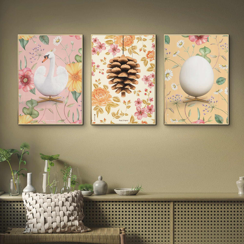 Brainchild – Plakat – Flora – Beige – Kogle