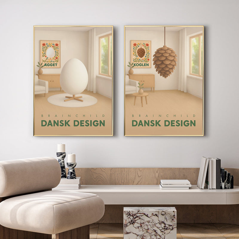 Brainchild – Pakkeløsning – Billedvæg – 2 valgfri plakater – 50x70 cm
