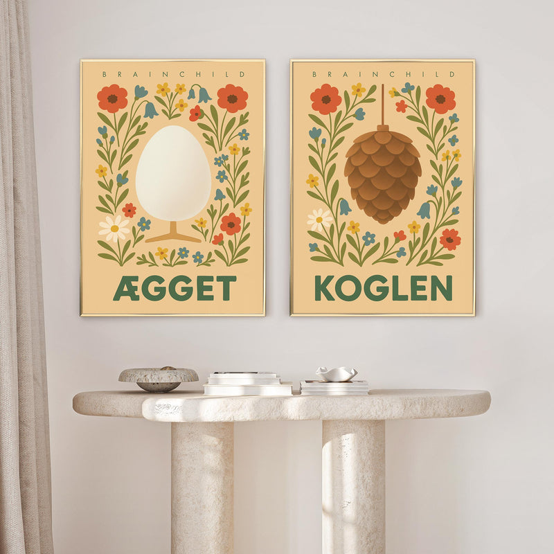 Brainchild – Pakkeløsning – Billedvæg – 2 valgfri plakater – 50x70 cm