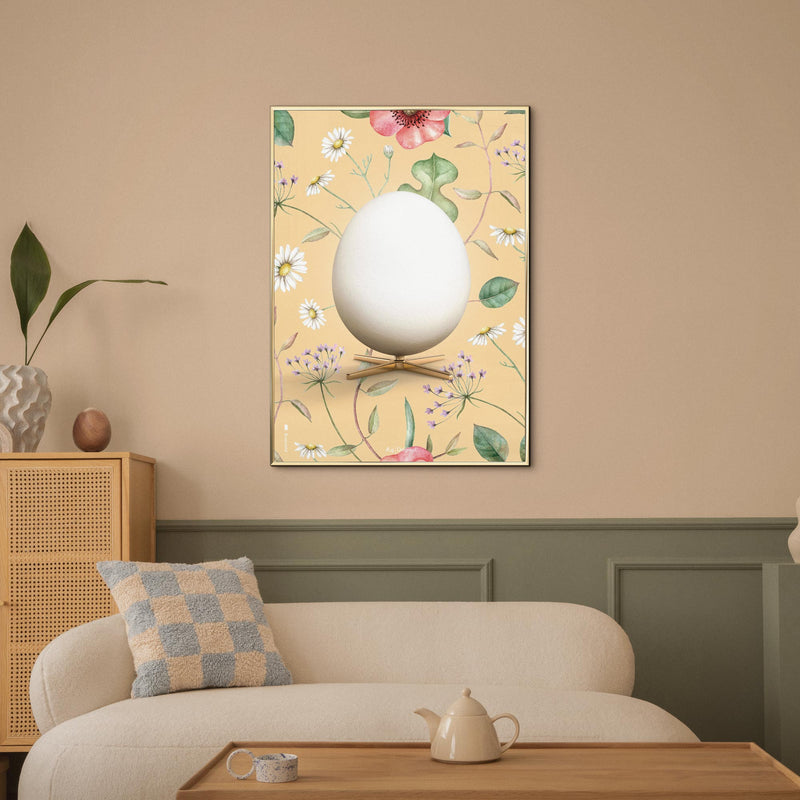 Brainchild – Plakat – Flora – Gul – Klassisk Æg