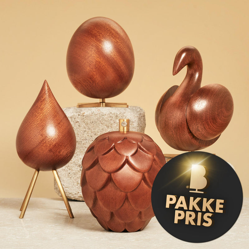 Brainchild – Pakkeløsning – 4 træfigurer – Komplet sæt