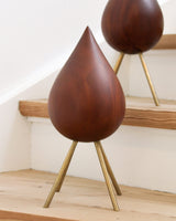 Brainchild – XL-Træfigur – Dråbe Figuren – Mahogni – Messing