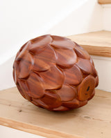 Brainchild – XL-Træfigur – Kogle Figuren – Mahogni – Messing