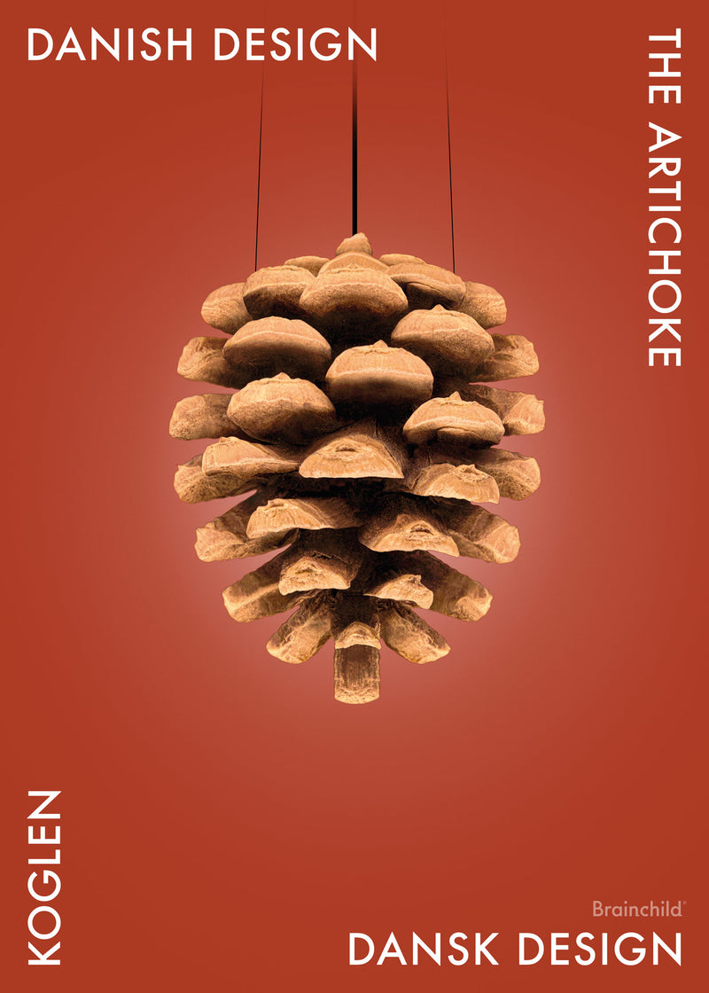 Brainchild – Plakat – Danish Design – Rød – Kogle