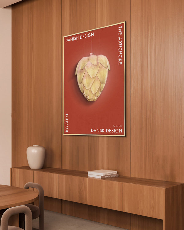 Brainchild – Plakat – Danish Design – Rød – Artiskok