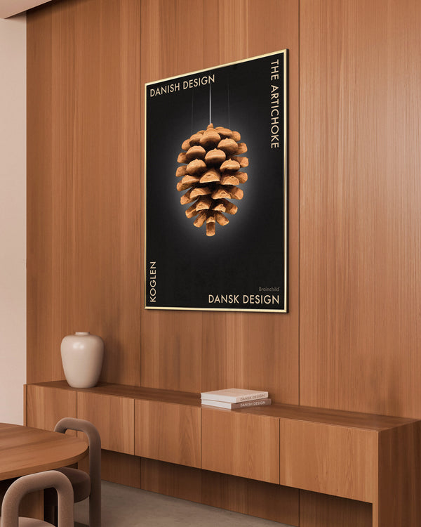 Brainchild – Plakat – Danish Design – Sort – Kogle
