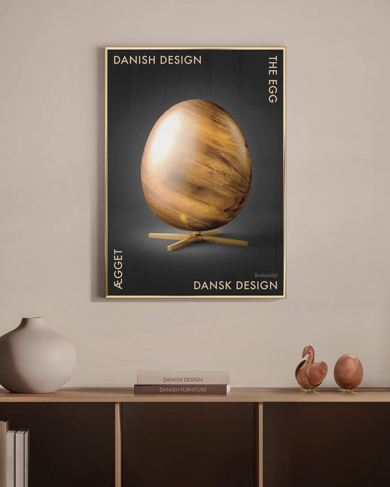Brainchild – Plakat – Danish Design – Sort – Ægget Figuren