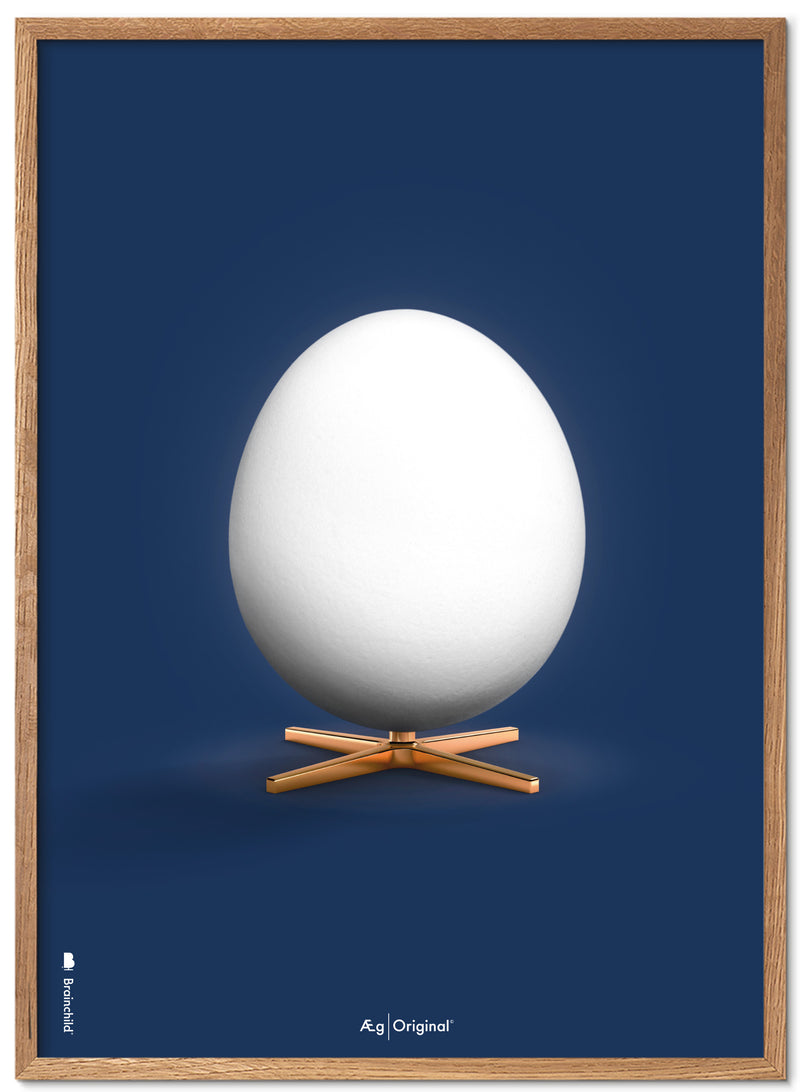 Brainchild – Plakat – Klassisk – Mørkeblå – Æg